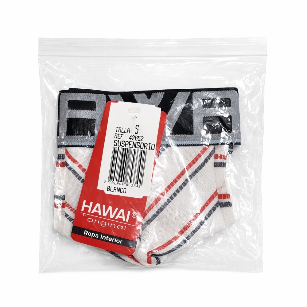 Hawai Small (28-30) Striped Jockstrap Athletic Supporter White Red Black - Picture 10 of 11